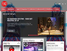 Tablet Screenshot of fadacademy.com